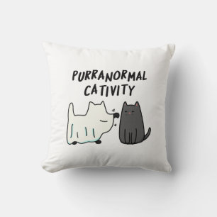Purranormale Aktivität Lustiger Halloween-Katzenwi Kissen