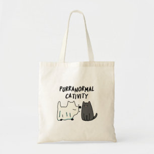 Purranormale Kreativität Funny Halloween Cat Puff Tragetasche