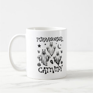 Purranormale Krebskatzen Ghost Hunter Halloween Kaffeetasse