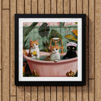 Purren und Blasen: Eine katzenartige Bath-Szene