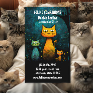 Purrfect Care – Katzensitting-Service Visitenkarte