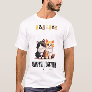 Purrfect Together – Cute Cat Couple T-Shirt