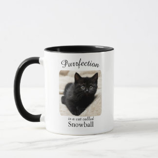 Purrfection Is a Cat Personalised Mug Tasse