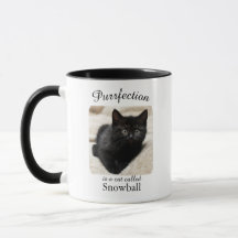 Purrfection  ist ein personalisierter Katzen-Mug