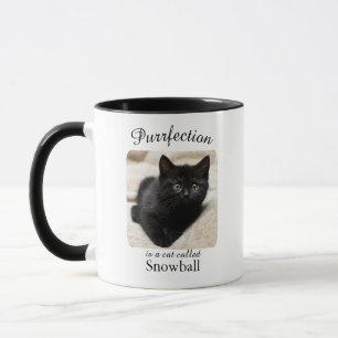 Purrfection  ist ein personalisierter Katzen-Mug Tasse