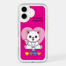 Purrfekt koffeinierte Katzen-Speck-Hülle – Fuchsia