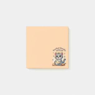 "Purrfekte Kekse, coming up" Knetende Katze Post-it Klebezettel