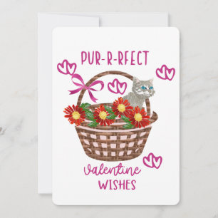 Purrfekte Valentinstagswünsche  Feiertagskarte