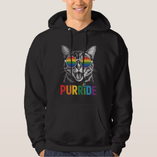 Purride Cat Gay Lesbian Rainbow LGBTQ Alleinstolz Hoodie