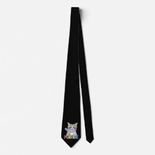 Purride Cat Sonnenbrille Gay Pride Regenbogen LGBT Krawatte