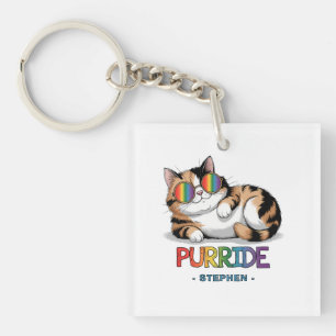 Purride - Cooler Katzenstolz   LGBTQ Schlüsselanhänger