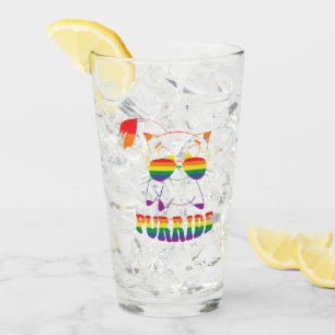 Purride   Cute Gay Cat   Lesbian   Rainbow Glas