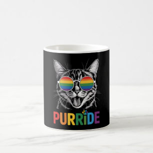 Purride Katze Schwul Lesbisch Regenbogen LGBTQ Ver Kaffeetasse