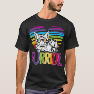Purride LGBT Gay Pride Cat LGBTQ Monat 2019 T-Shirt