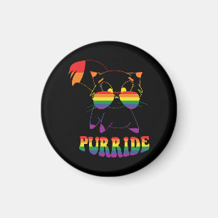 Purride   Niedliche Gay Cat   Lesbisch   Regenboge Magnet