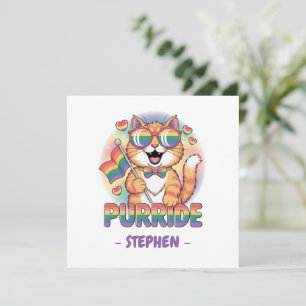 Purride - Orangefarbene Katze mit eigenem LGBTQ-Fl