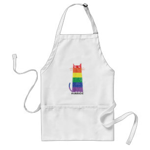 Purride Shirt LGBT Funny Gay Pride Cat Sprichwort  Schürze