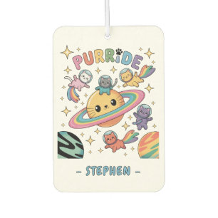 Purride Space Cats - Kawaii Astronautenkatzen Autolufterfrischer