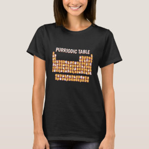 Purriodische Tabelle Niedlich Katze Periodische Ta T-Shirt
