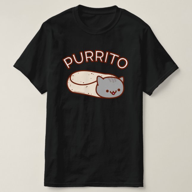 PURRITO Cat Burrito T-SHIRT (Design devant)