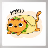 Purrito Funny Cat Burrito Pun