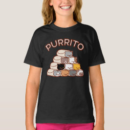 PURRITO PYRAMID Kat Burrito Kinder T-Shirt