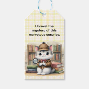 Purrlock Holmes Detective Kitten Library Geschenkanhänger