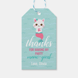 Purrmaid Mermaid Kitty Birthday Favor Geschenkanhänger