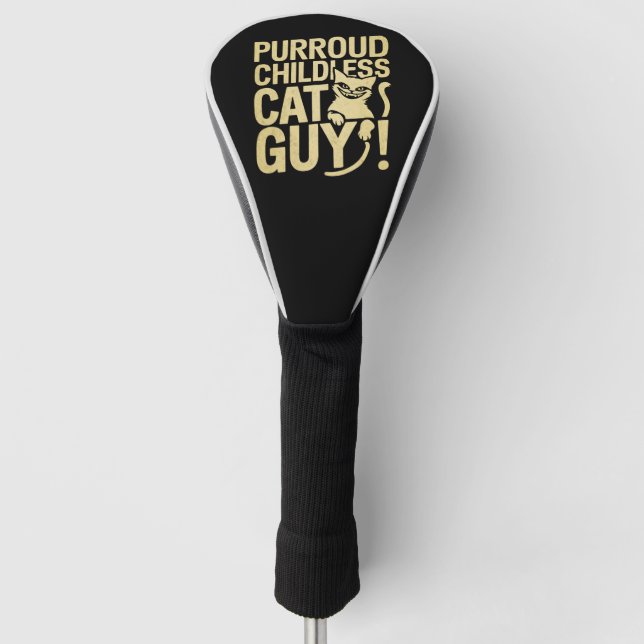 Purroud Childless Cat Typ für den Präsidenten Golf Headcover (Vorderseite)