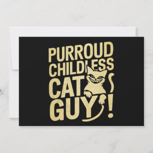Purroud kinderloser Katzen-Typ, der für den Präsid Einladung