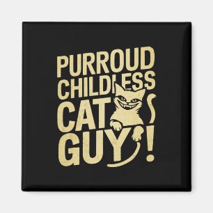 Purroud kinderloser Katzen-Typ, der für den Präsid Magnet