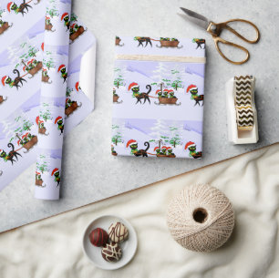 Purrr-fect Weihnachtskätzchen Geschenkpapier