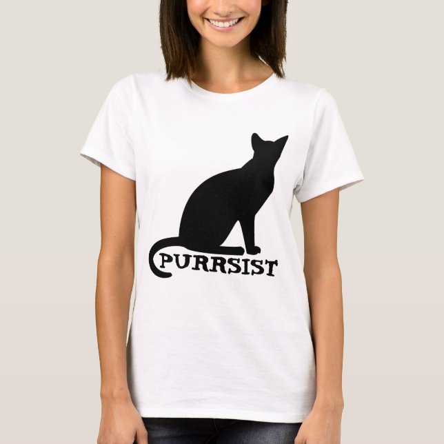PURRSIST Cat Ladys T - Shirt (Vorderseite)
