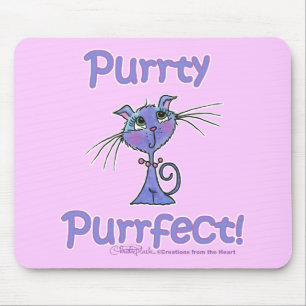 Purrty Purrfect Kitty Mousepad