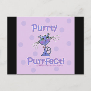 Purrty Purrfect Kitty Postkarte
