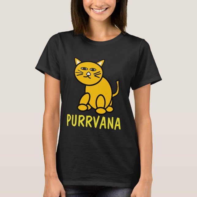 Purrvana Cat Lover T-shirt (Vorderseite)