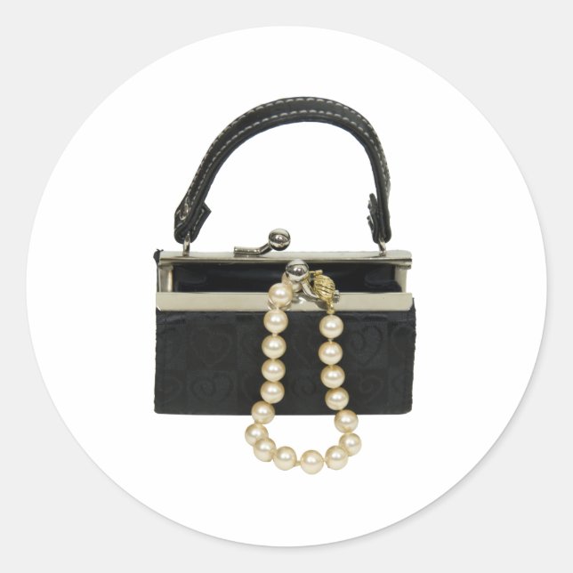 PursePerlen052409 Runder Aufkleber (Vorderseite)