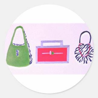 Purses.. ein Mädchen bester Freund Runder Aufkleber