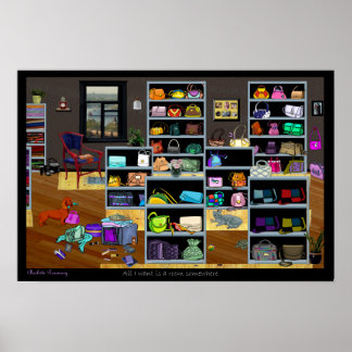 Purses Room 22.5 X 15 Poster