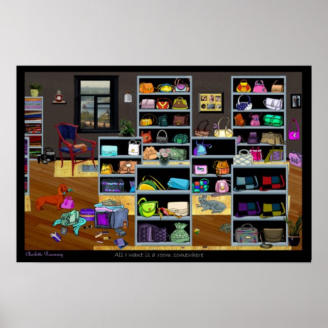 Purses Room 22.5 X 15 Poster (Vorne)
