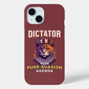 Pursuasion Agenda Funny Cat Design Case-Mate iPhone Hülle