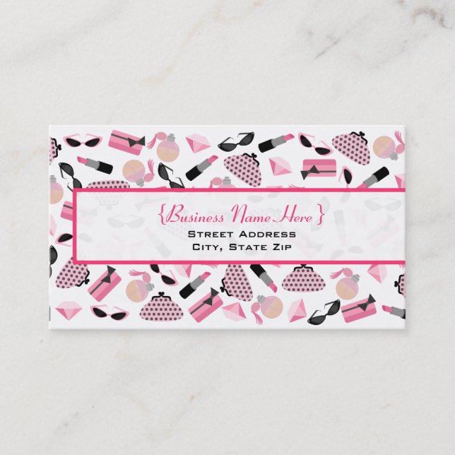 Pursuit Perfume & Lipstick-Visitenkarte Visitenkarte (Vorderseite)