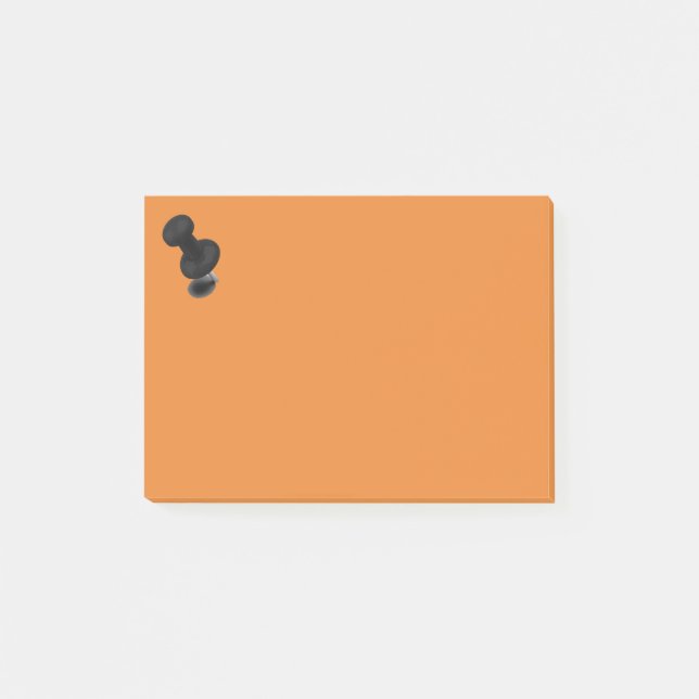 Push Button Black Post-it Klebezettel (Vorderseite)