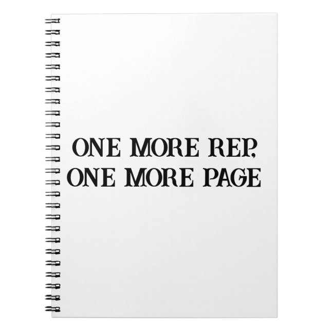 Push Harder - Motivierend Gym & Grind Notebook Notizblock (Vorderseite)