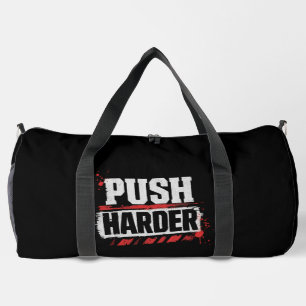 Push Harder Vintage-Gym-Motivation Duffle Bag