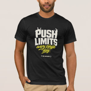 Push Limits No Excuses - Edgy Streetwear-Gym-Kleid T-Shirt