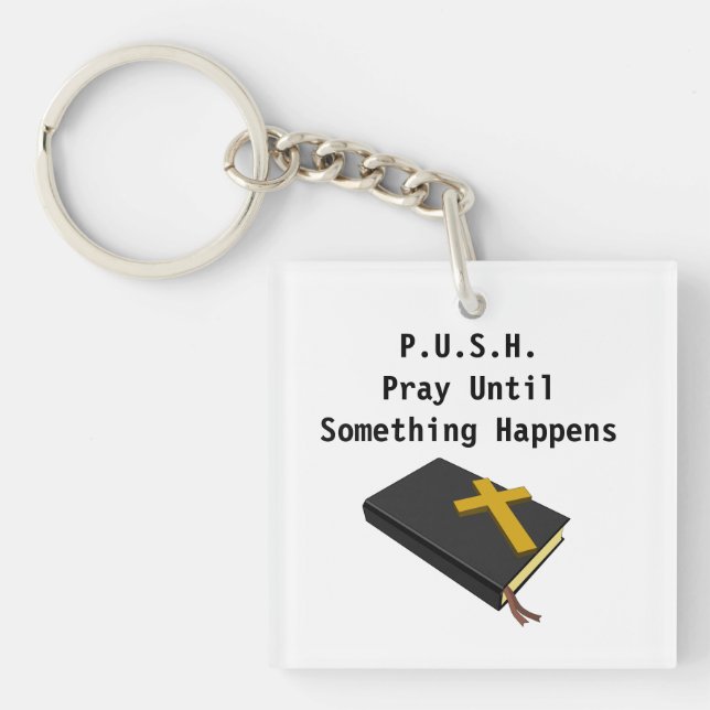 PUSH - Motivationsziffern für Gebete und Magnete f Schlüsselanhänger (Vorderseite)