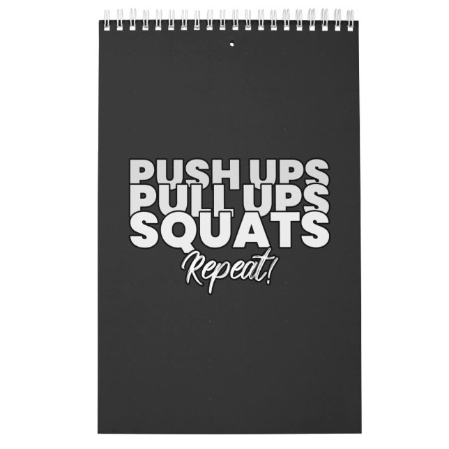 Push UPS Pull UPS Squats Repeat! Kalender (Titelbild)
