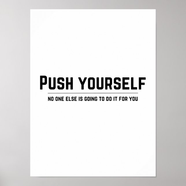 Push-you - Poster Motivational (Devant)