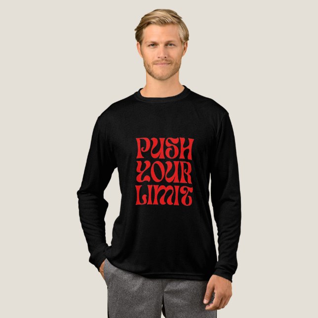 Push your... Tri-Blend shirt (Volle Vorderseite)